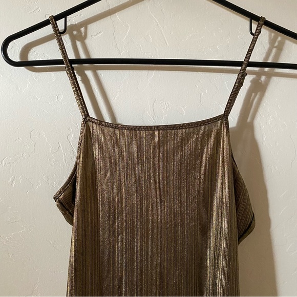 Gold Mini Dress Size Medium - Picture 8 of 14